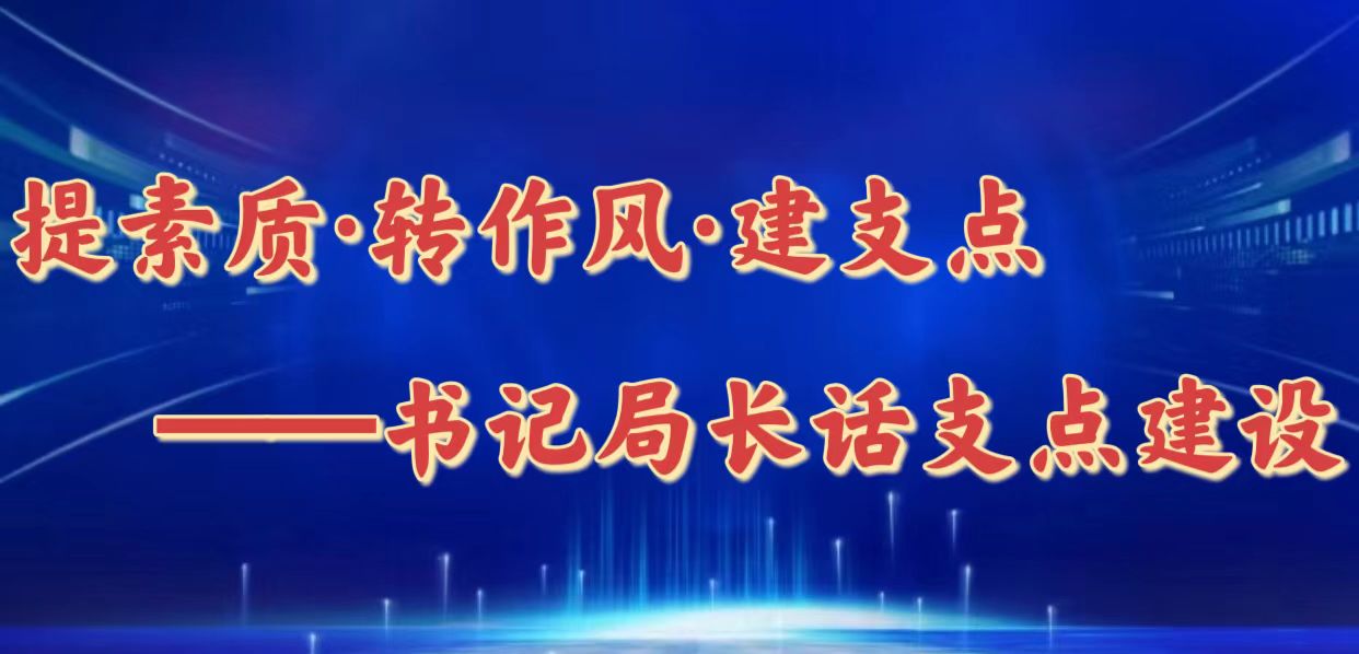 提素质·转作风·建支点——书记局长话支点建设